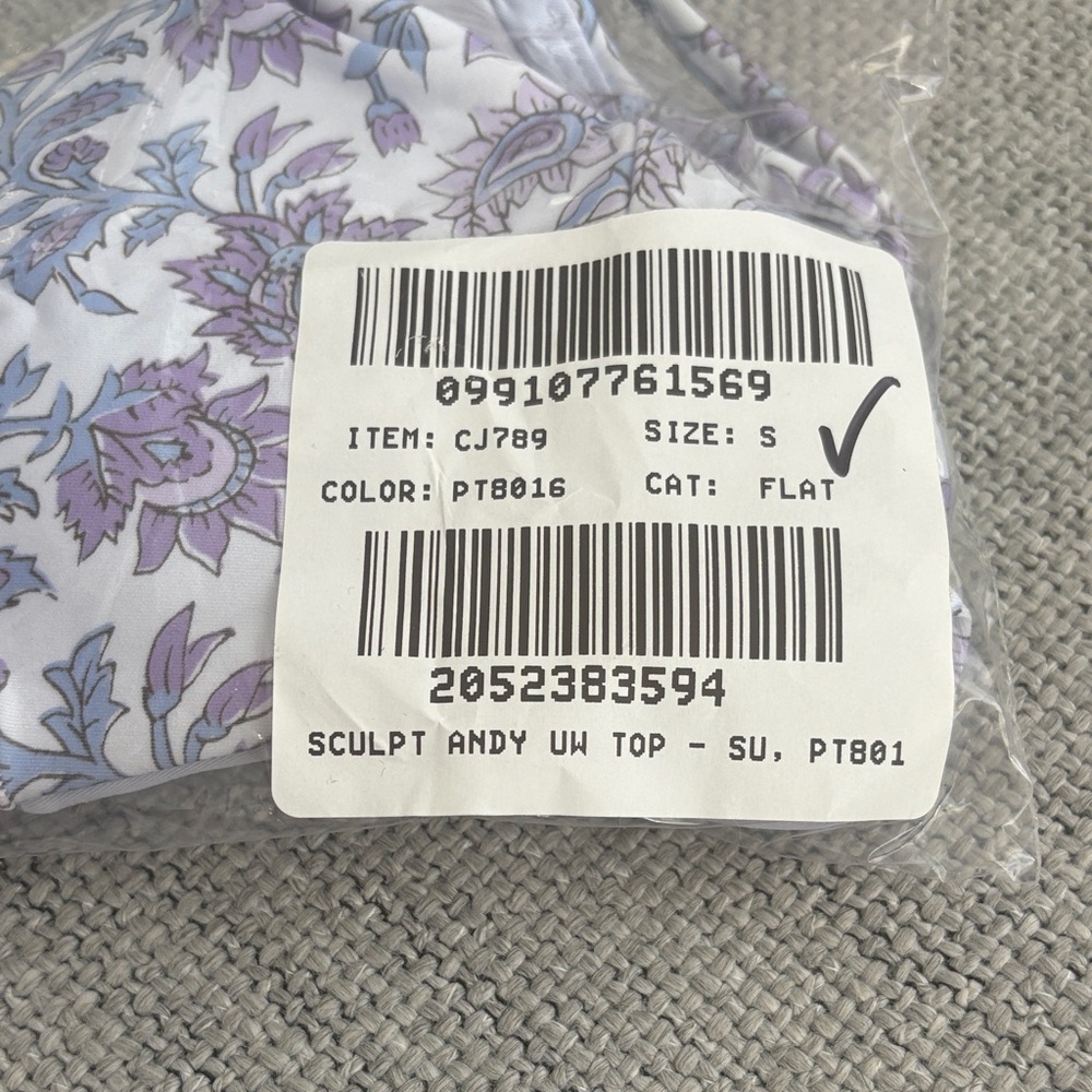 J Crew Bikini Top Small‎ Purple - Picture 3 of 5